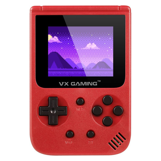 VX Gaming Retro 2.0 Handheld Gaming Machine With 500 Preloaded Games - Red