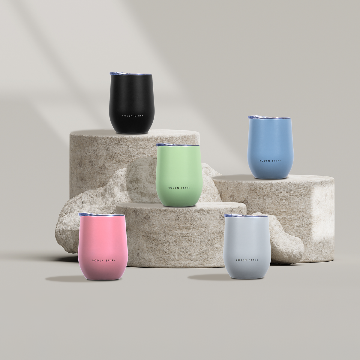 Boden Stark Stainless Steel 350 ml Tumbler Flask - Blue