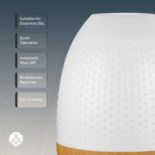 ZEN Aroma Diffuser - Essential Oil Mist for Relaxation & LED Mood Light