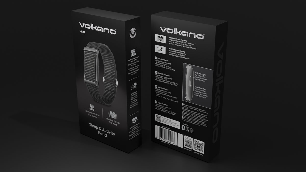 Volkano Vital Series Sleep & Activity Tracking Band with Heart Rate Monitor