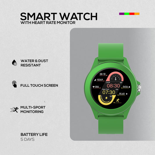 Volkano Splash Series Round Smartwatch - Green