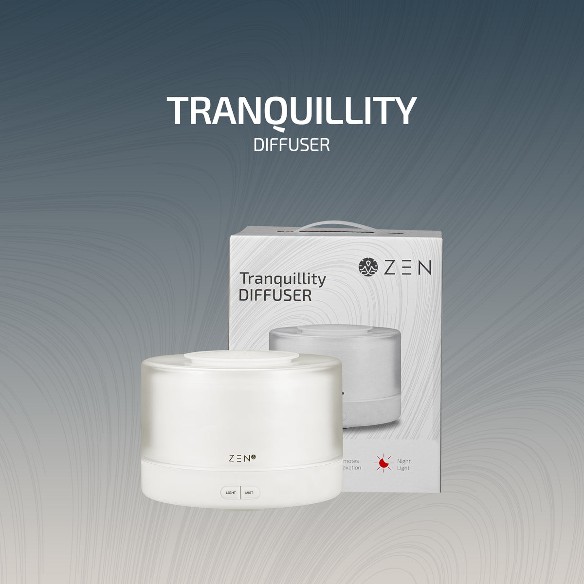 Zen Tranquillity Aroma Diffuser | Essential Oil Humidifier with LED Light