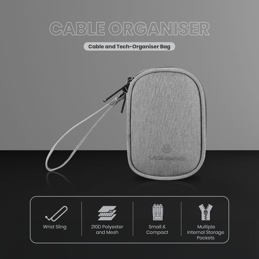 Volkano Cable Organiser Small - Grey