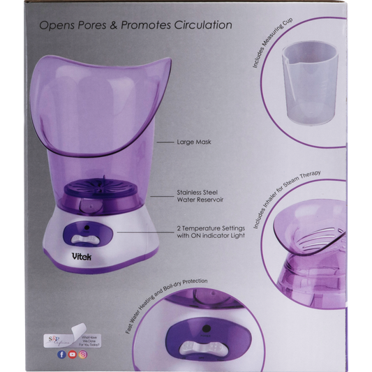 Carmen Facial Sauna with Inhaler -Steam Therapy for Skincare & Sinus Relief