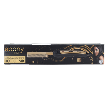 Carmen Ebony 30W Hot Comb Gold Black