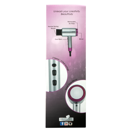 Carmen Speed Pro 1800W Hair Dryer with Mirror View