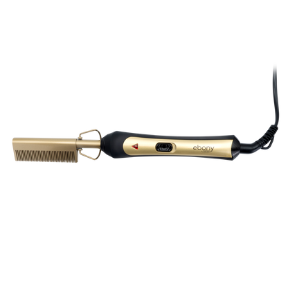 Carmen Ebony 30W Hot Comb Gold Black