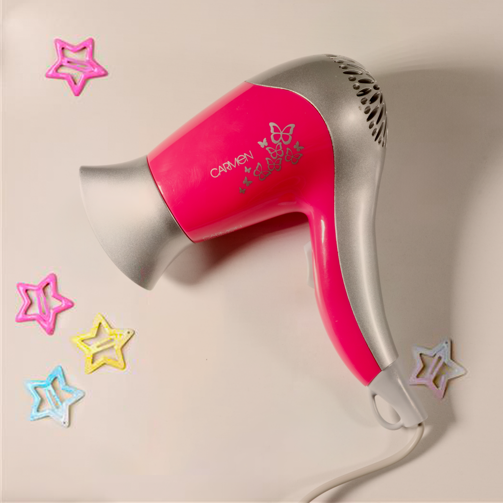 Carmen Compact 1200W Hair Dryer Pink
