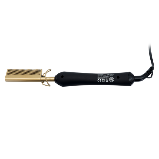 Carmen Ebony 30W Hot Comb Gold Black