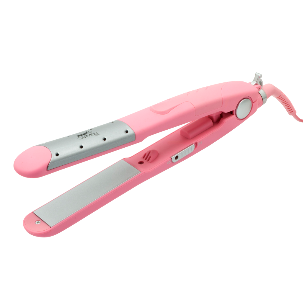 Carmen Ceramic Straightener Wet n Dry- Pink, Salon-Quality Hair at Home