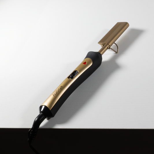 Carmen Ebony 30W Hot Comb Gold Black
