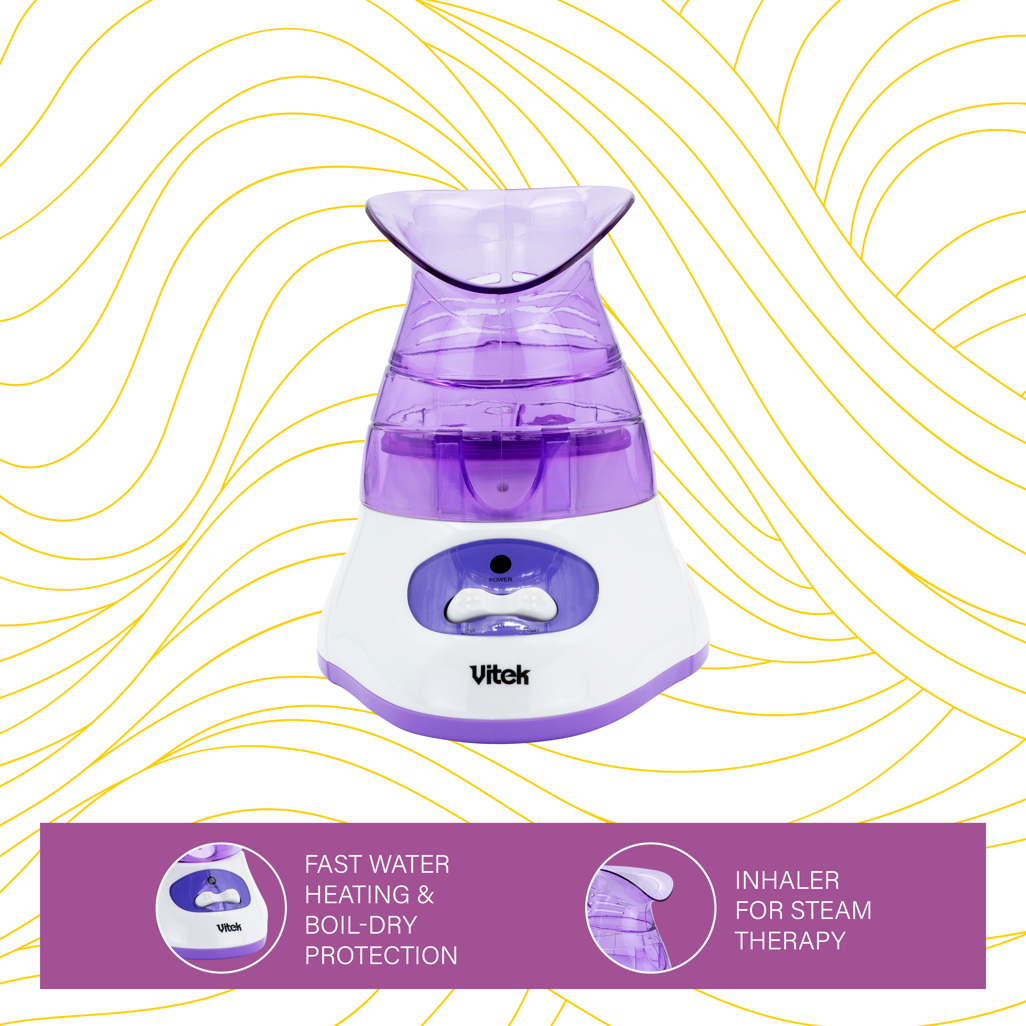 Carmen Facial Sauna with Inhaler -Steam Therapy for Skincare & Sinus Relief