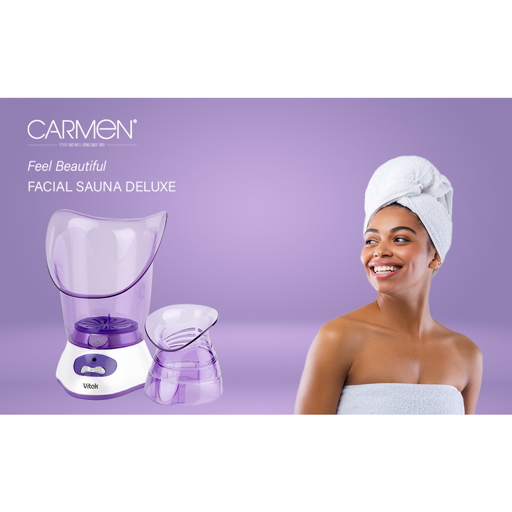 Carmen Facial Sauna with Inhaler -Steam Therapy for Skincare & Sinus Relief