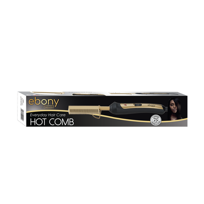 Carmen Ebony 30W Hot Comb Gold Black