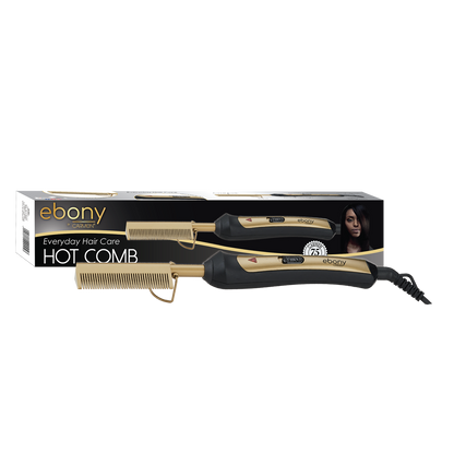 Carmen Ebony 30W Hot Comb Gold Black