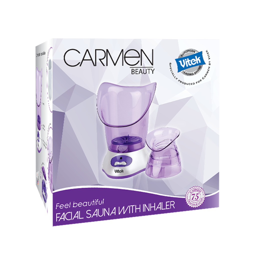 Carmen Facial Sauna with Inhaler -Steam Therapy for Skincare & Sinus Relief