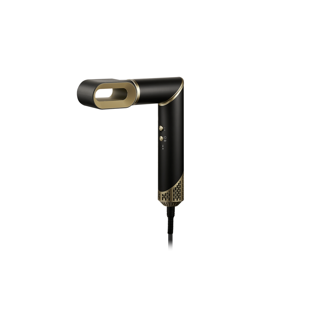 Carmen Ebony 5-in-1 Hot Air Brush Black Gold