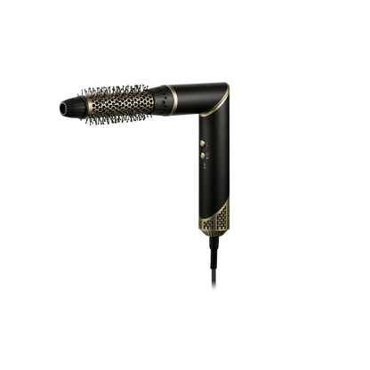 Carmen Ebony 5-in-1 Hot Air Brush Black Gold