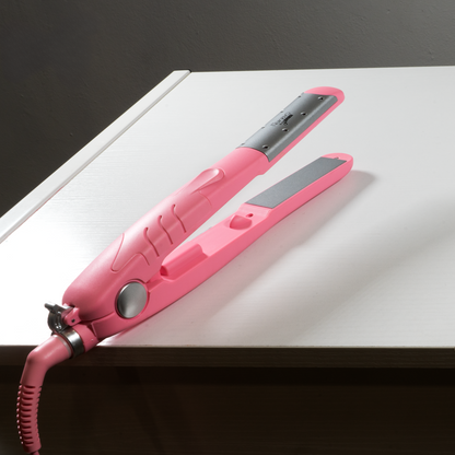 Carmen Ceramic Straightener Wet n Dry- Pink, Salon-Quality Hair at Home
