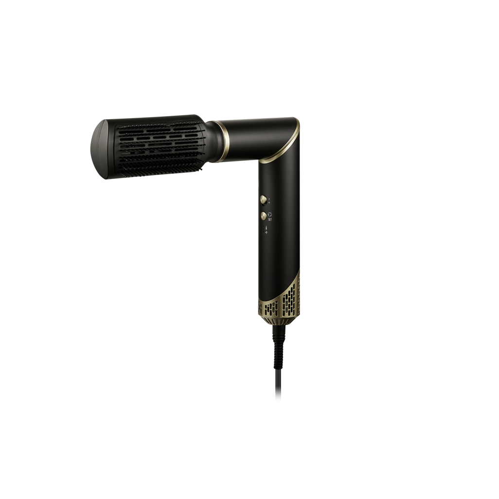 Carmen Ebony 5-in-1 Hot Air Brush Black Gold