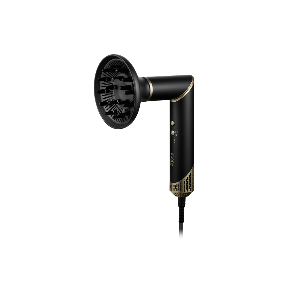 Carmen Ebony 5-in-1 Hot Air Brush Black Gold
