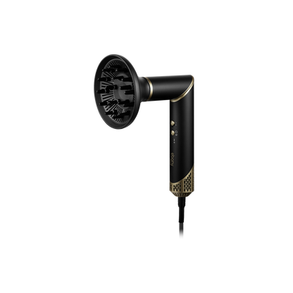 Carmen Ebony 5-in-1 Hot Air Brush Black Gold