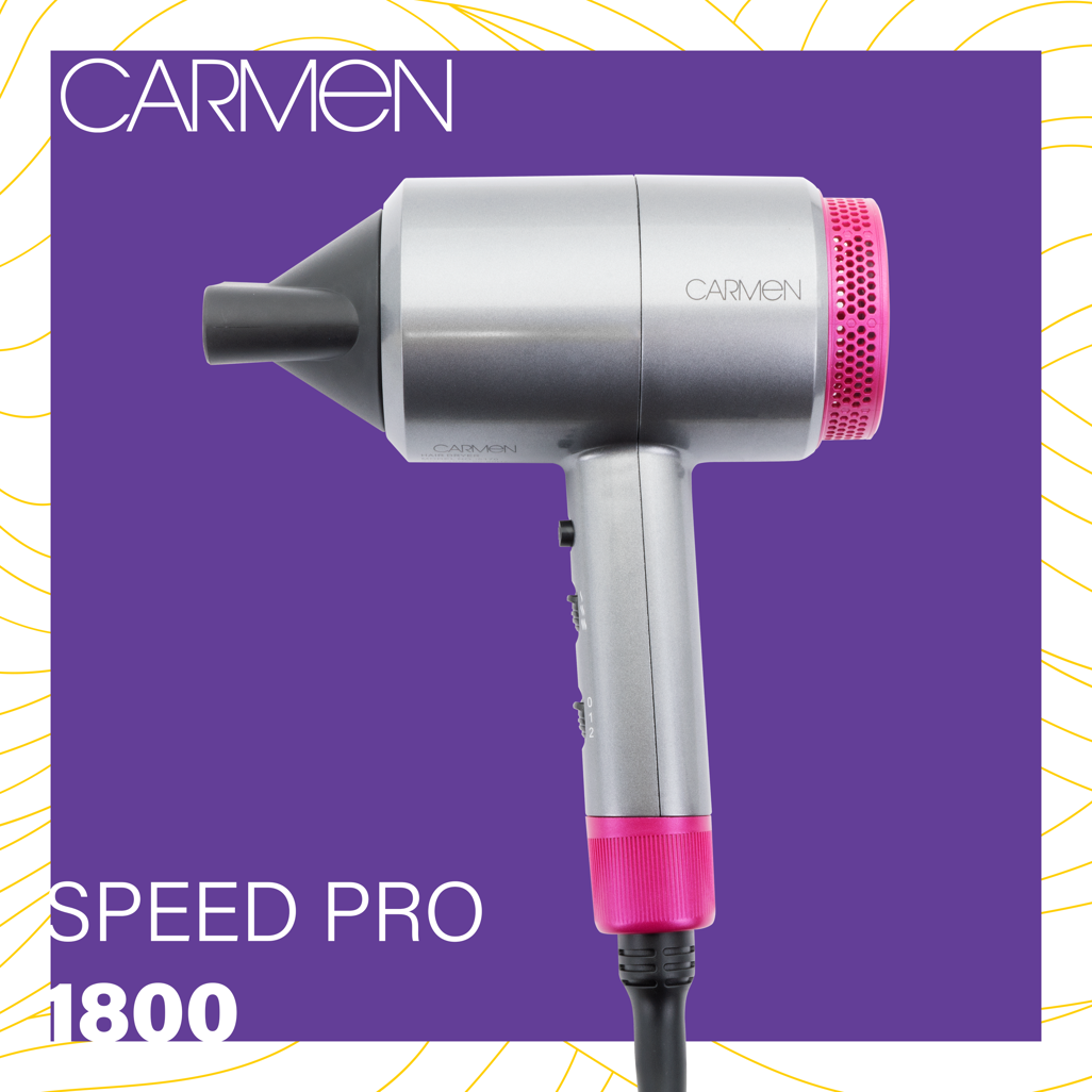 Carmen Speed Pro 1800W Hair Dryer with Mirror View