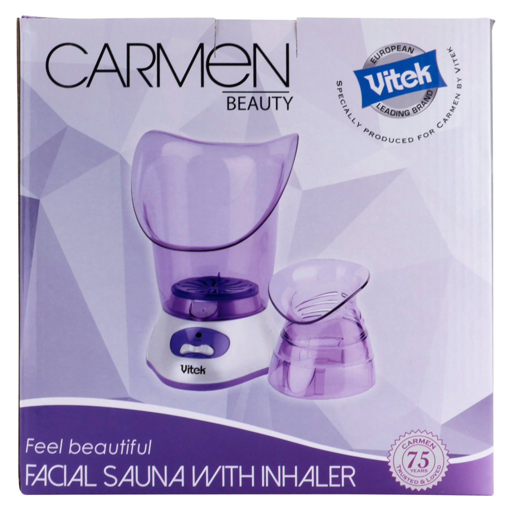 Carmen Facial Sauna with Inhaler -Steam Therapy for Skincare & Sinus Relief