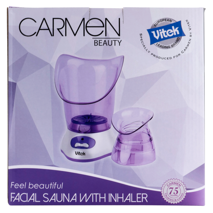 Carmen Facial Sauna with Inhaler -Steam Therapy for Skincare & Sinus Relief