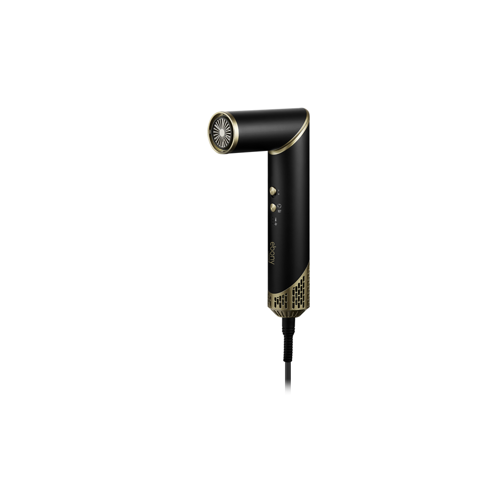 Carmen Ebony 5-in-1 Hot Air Brush Black Gold