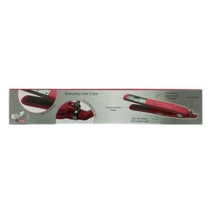 Carmen Ceramic Straightener Wet n Dry- Pink, Salon-Quality Hair at Home