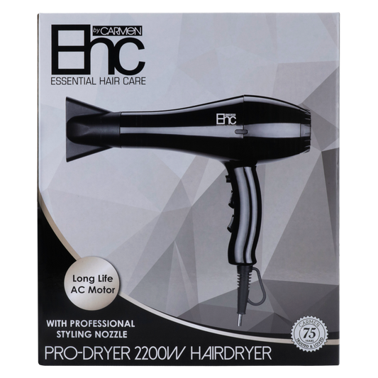 Carmen EHC Pro Hair Dryer 2200W - Powerful, Fast-Dry, Salon Finish