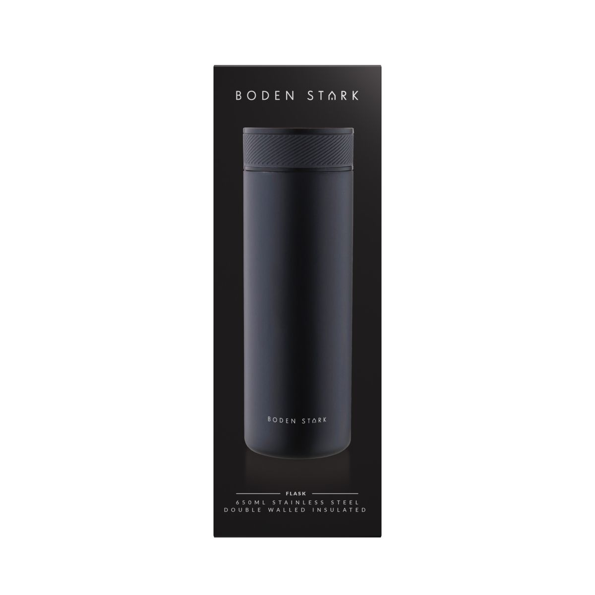 Boden Stark 650ml Travel Flask Black