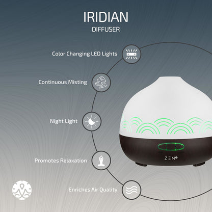 Zen Iridian Diffuser - Dark Wood