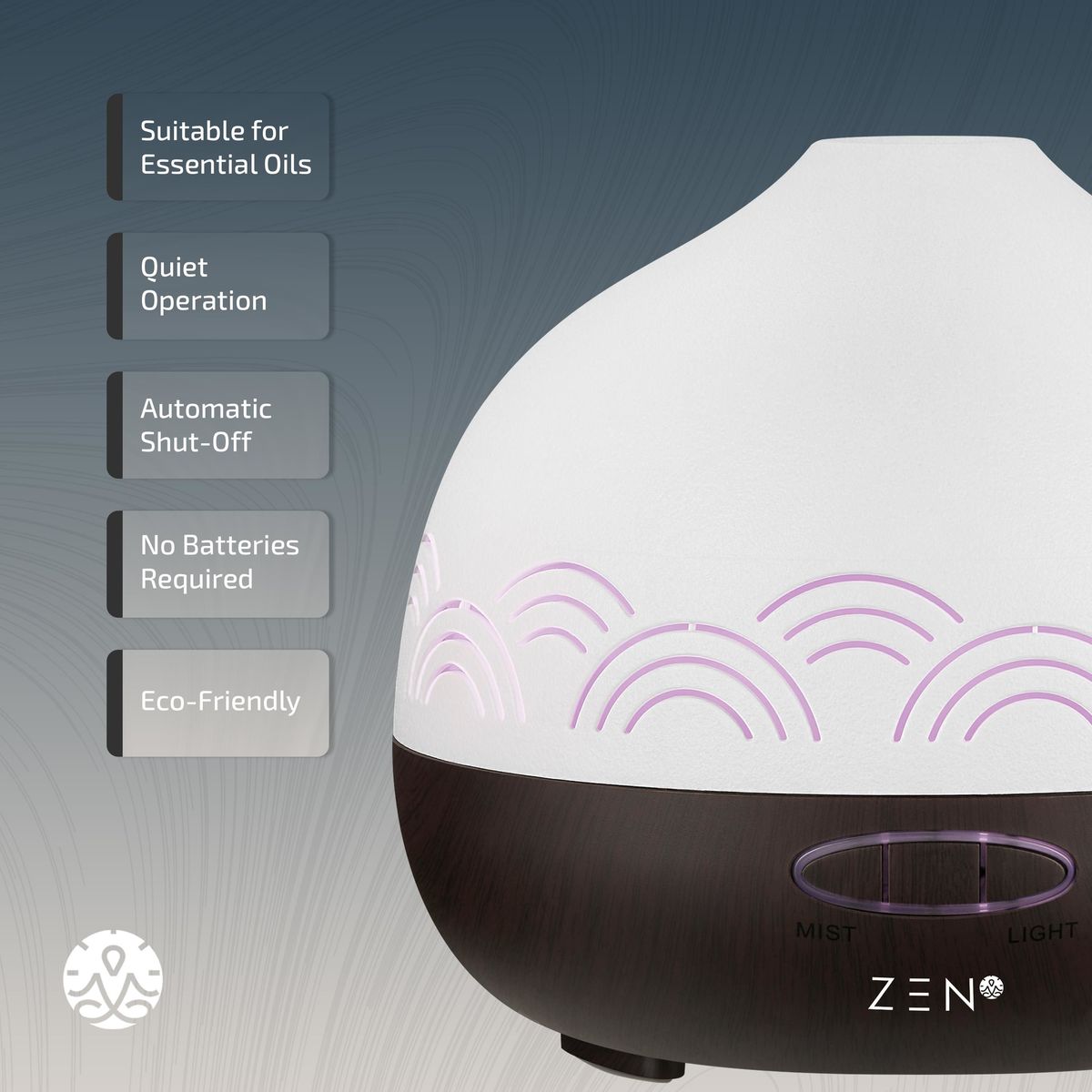 Zen Iridian Diffuser - Dark Wood