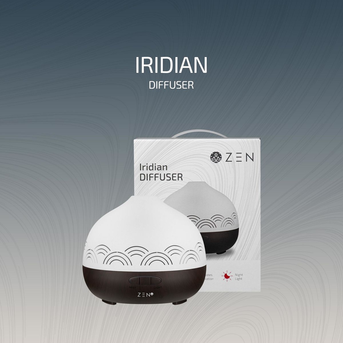 Zen Iridian Diffuser - Dark Wood