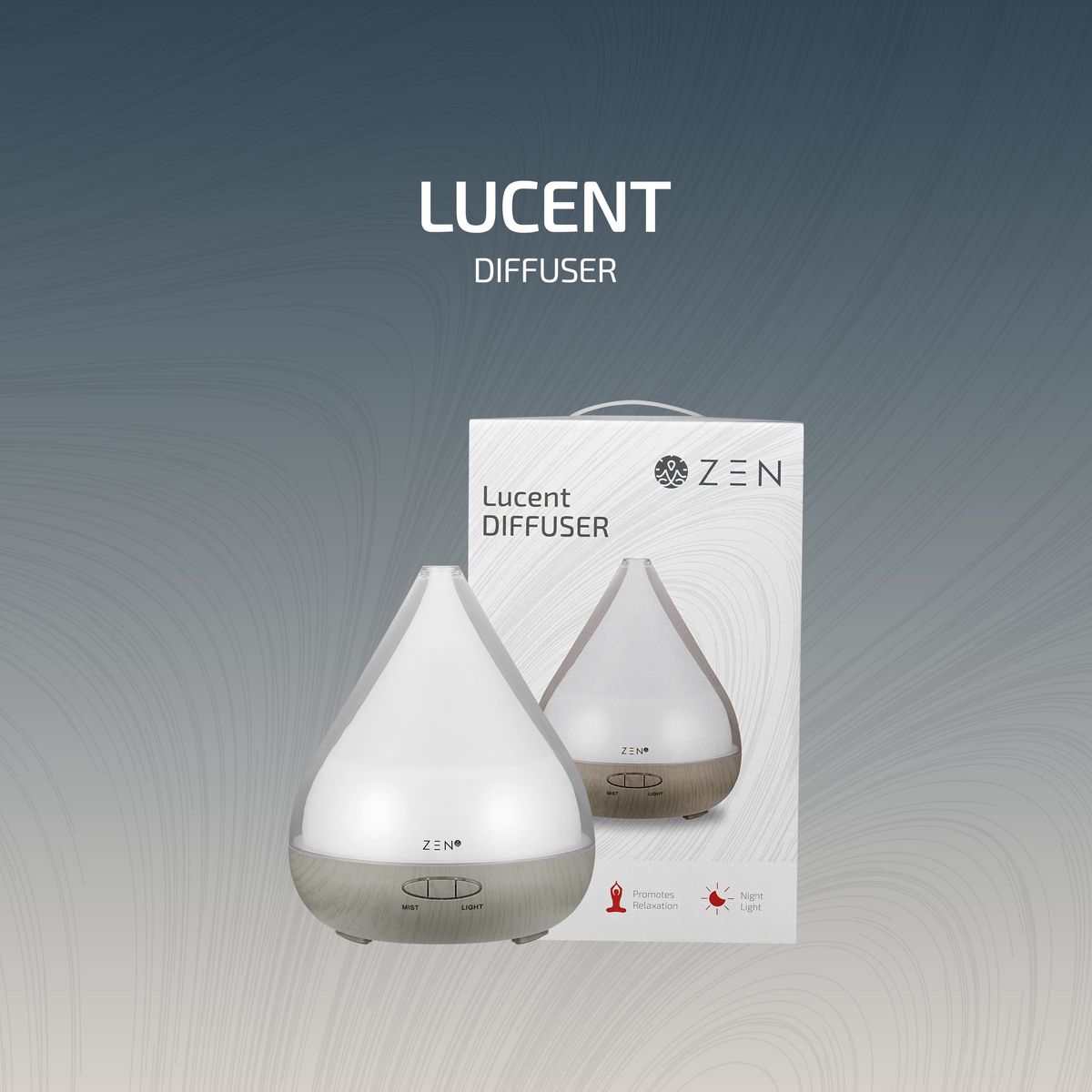 Zen Lucent Diffuser - Grey
