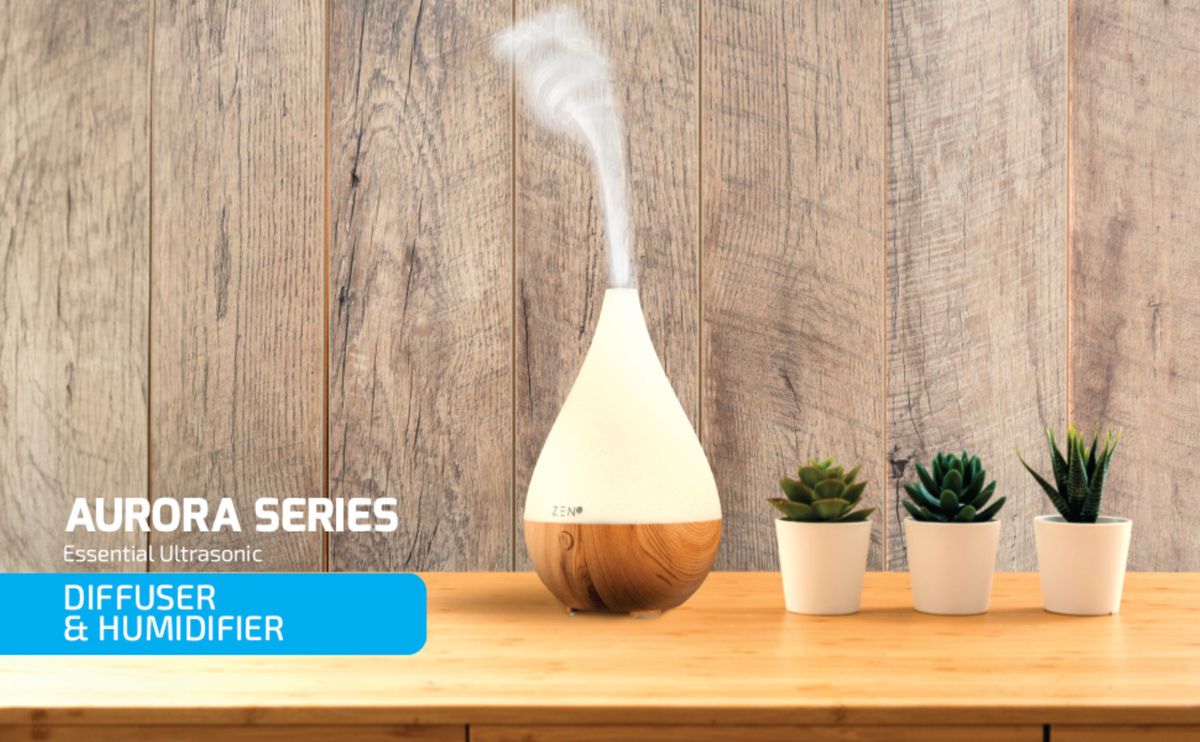 ZEN Aurora Series Ultrasonic Diffuser - Light Wood