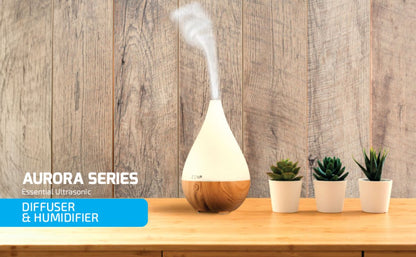 ZEN Aurora Series Ultrasonic Diffuser - Light Wood