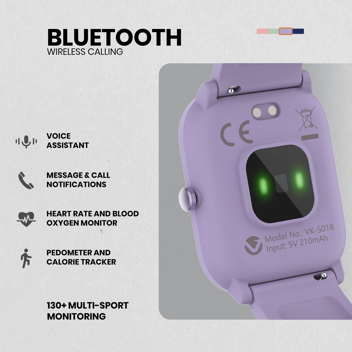 Volkano Vivo Series Kids Smart Watch - Purple