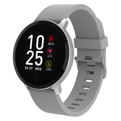 Volkano Smart Watch for Men or Women with Heart Rate Monitor - Trend Series - Silver