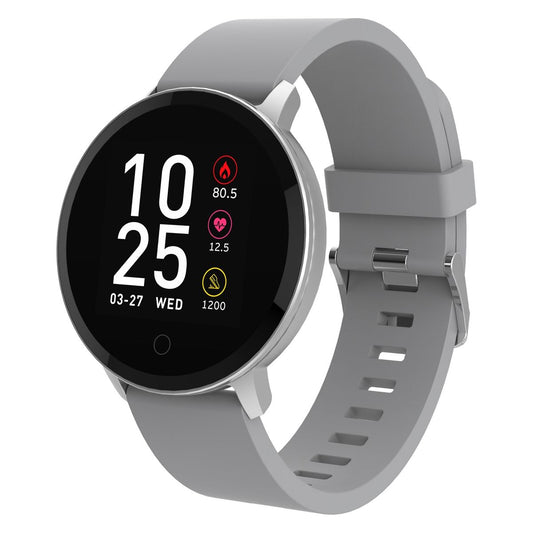 Volkano Smart Watch for Men or Women with Heart Rate Monitor - Trend Series - Silver