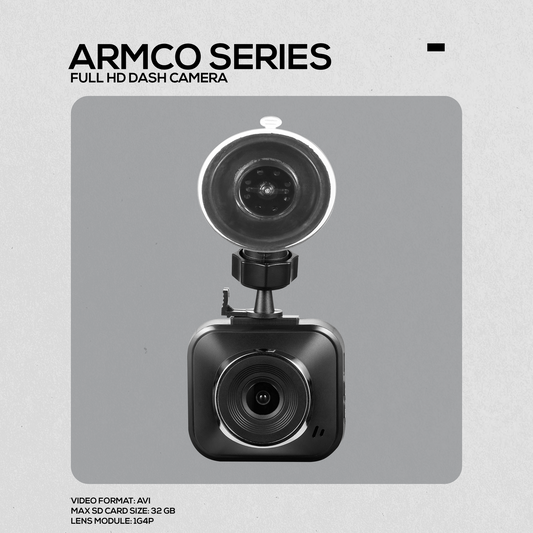 Volkano Armco Series Full HD Dash Camera - Black