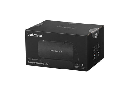 Volkano Mini Mamba 2.0 Series True Wireless Bluetooth Speaker - Black