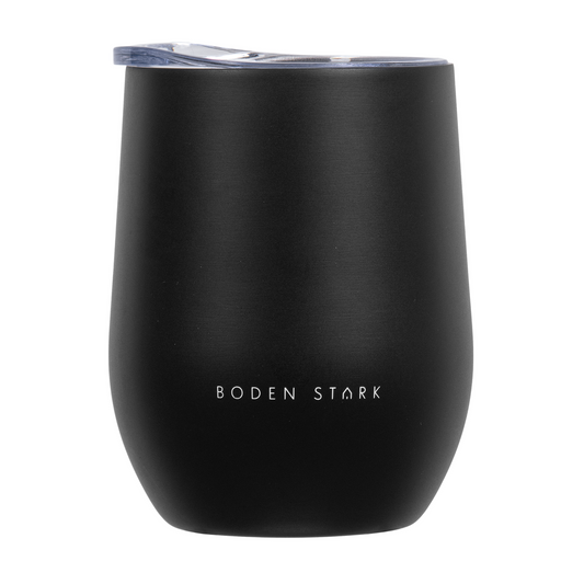 Boden Stark Stainless Steel 350 ml Tumbler Flask Black
