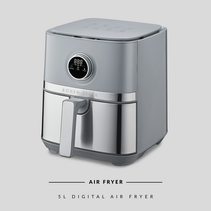 Boden Stark 5.0L Digital Air Fryer 1450W - Grey
