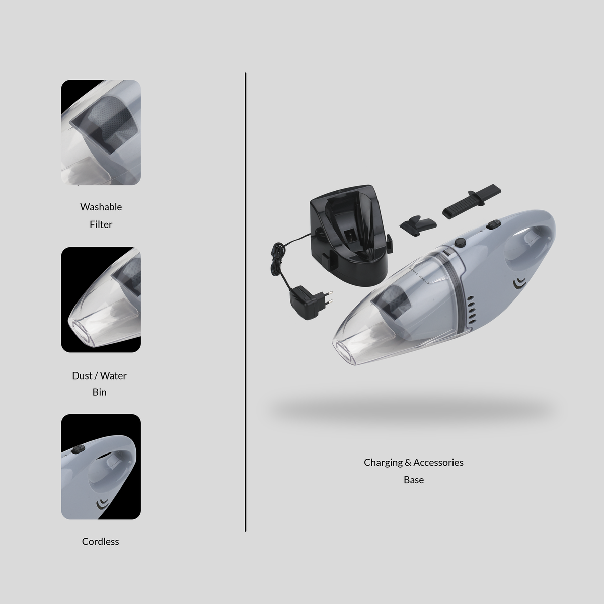 Boden Stark Cordless Handheld Vacuum | Wet & Dry | Galan Collection