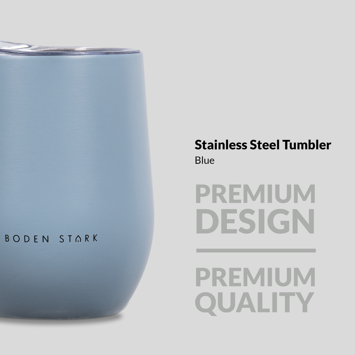 Boden Stark Stainless Steel 350 ml Tumbler Flask - Blue