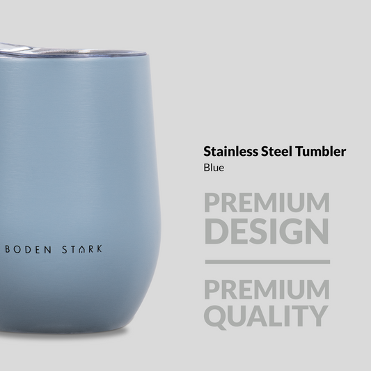 Boden Stark Stainless Steel 350 ml Tumbler Flask - Blue