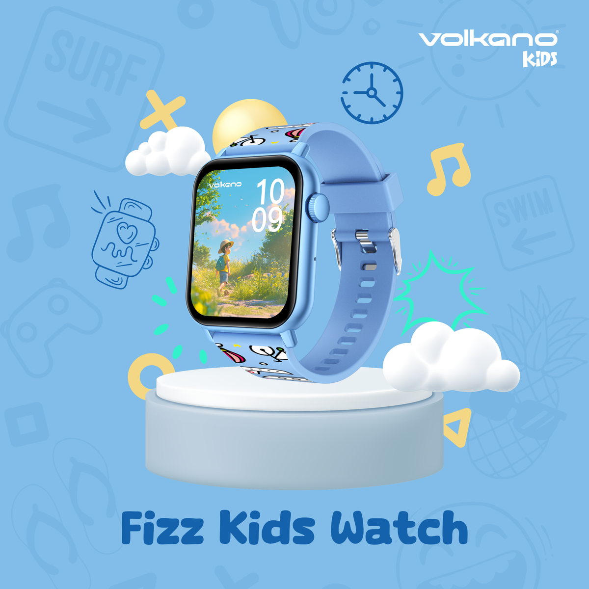 Volkano Fizz Kids Smart Watch - Blue